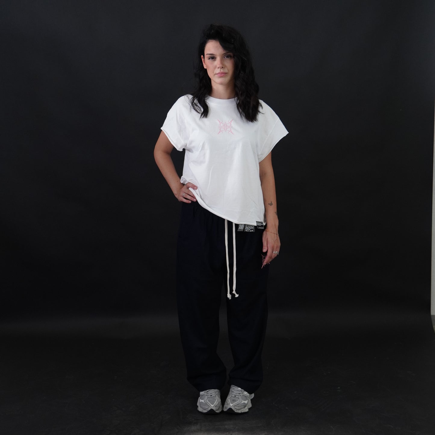 PANTALONE LINO OVER CON COULISSE DEEP NAVY