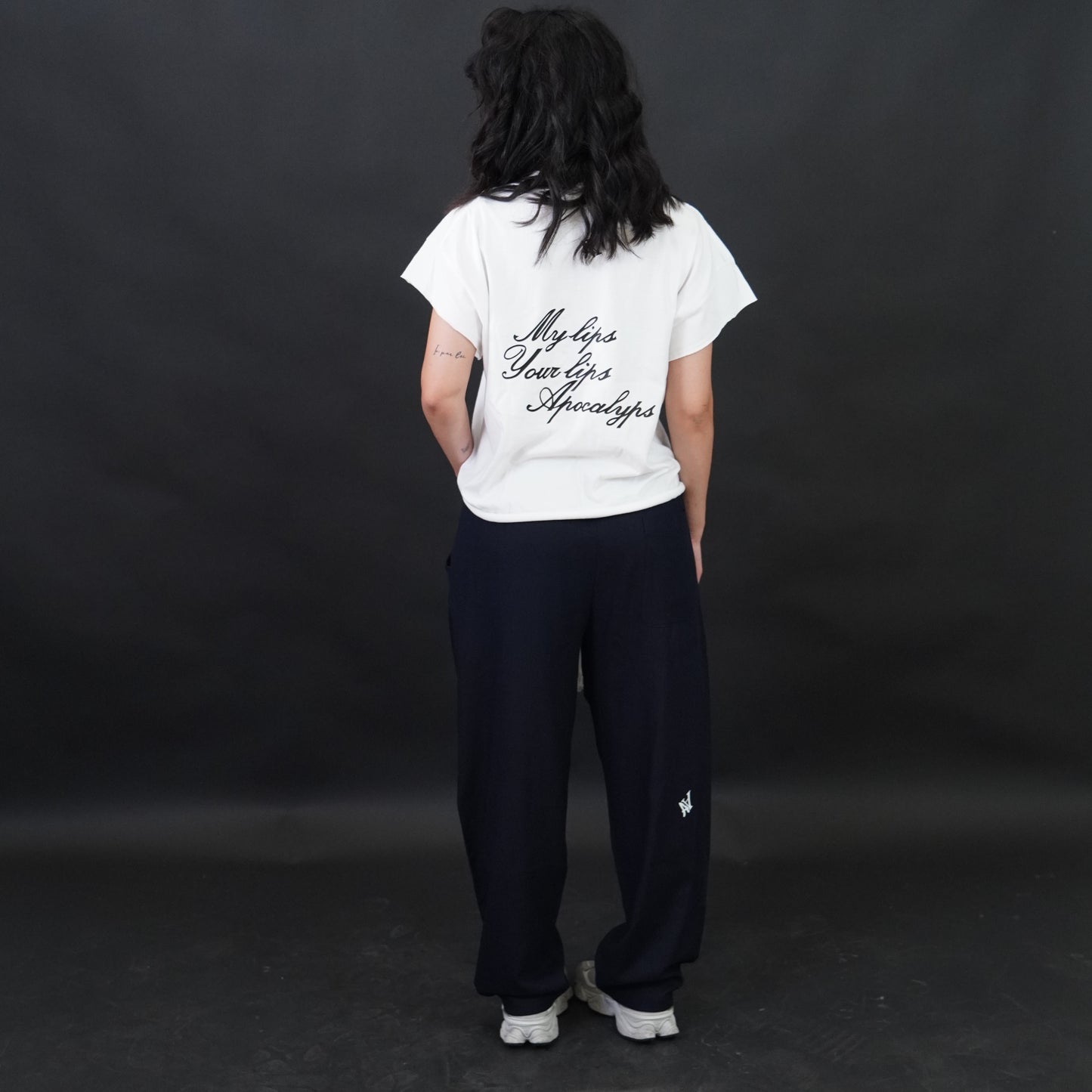 PANTALONE LINO OVER CON COULISSE DEEP NAVY