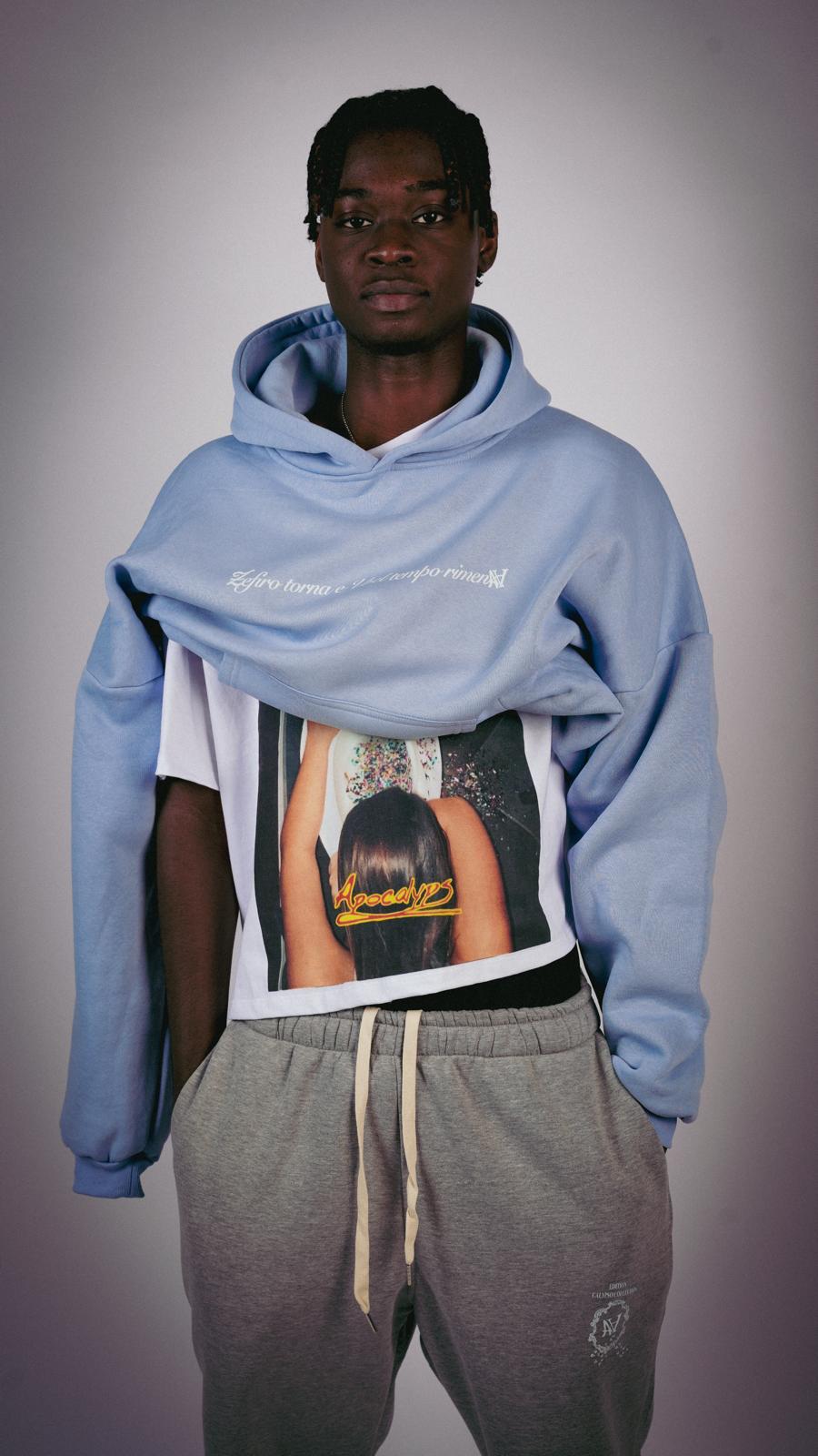 Apocalyps archive zefiro sky hoodie