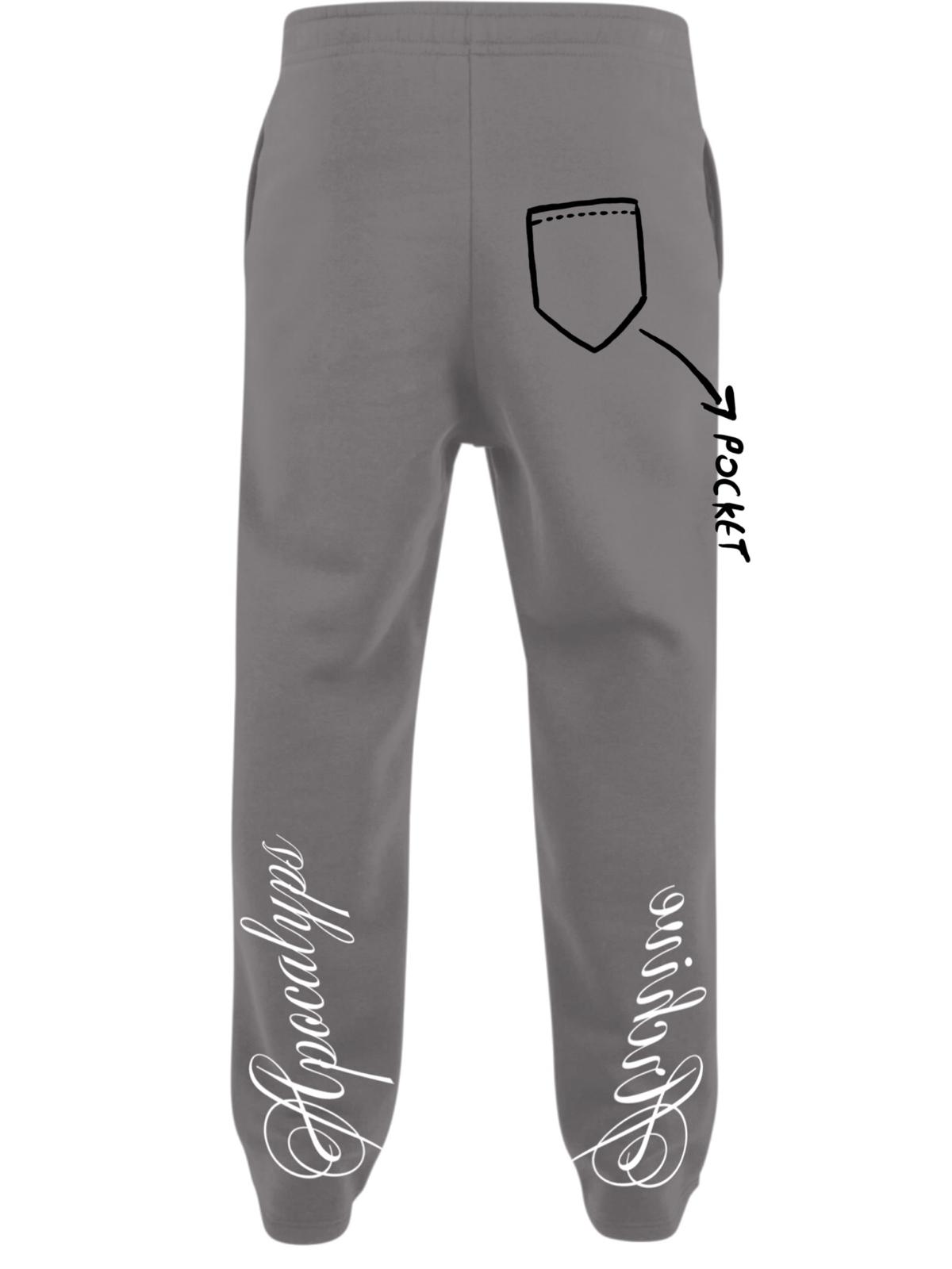 Apocalyps Archive Signature Sweatpant – Grey Mélange | Bootcut Made in Italy