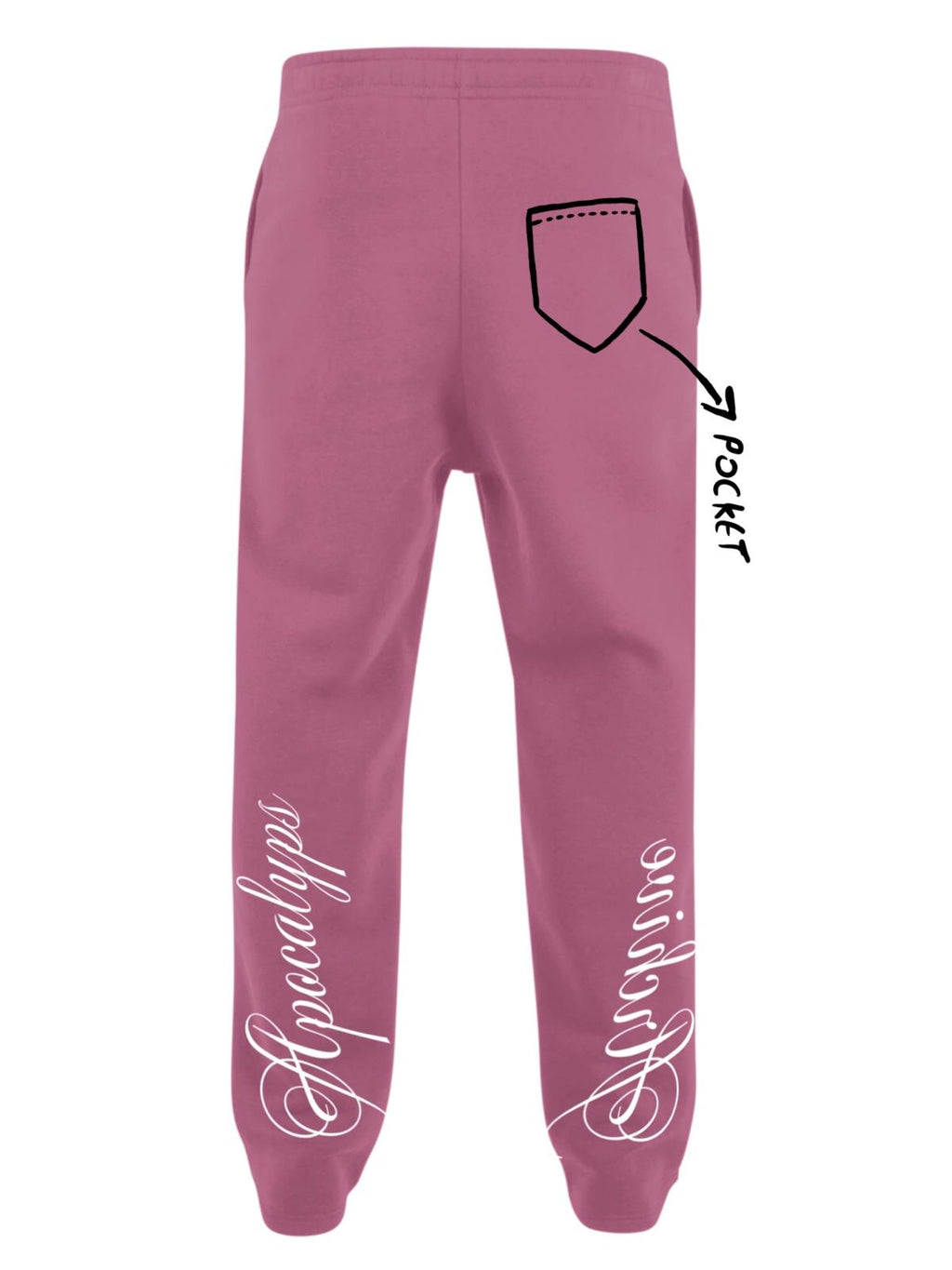 Apocalyps Archive Signature Sweatpant – Bubble Gum | Bootcut Made in Italy