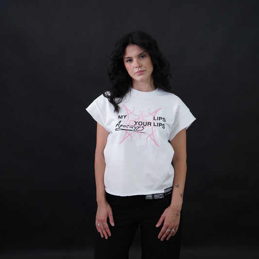 ApocalypsArchive logo "ambassador" tee pink deal