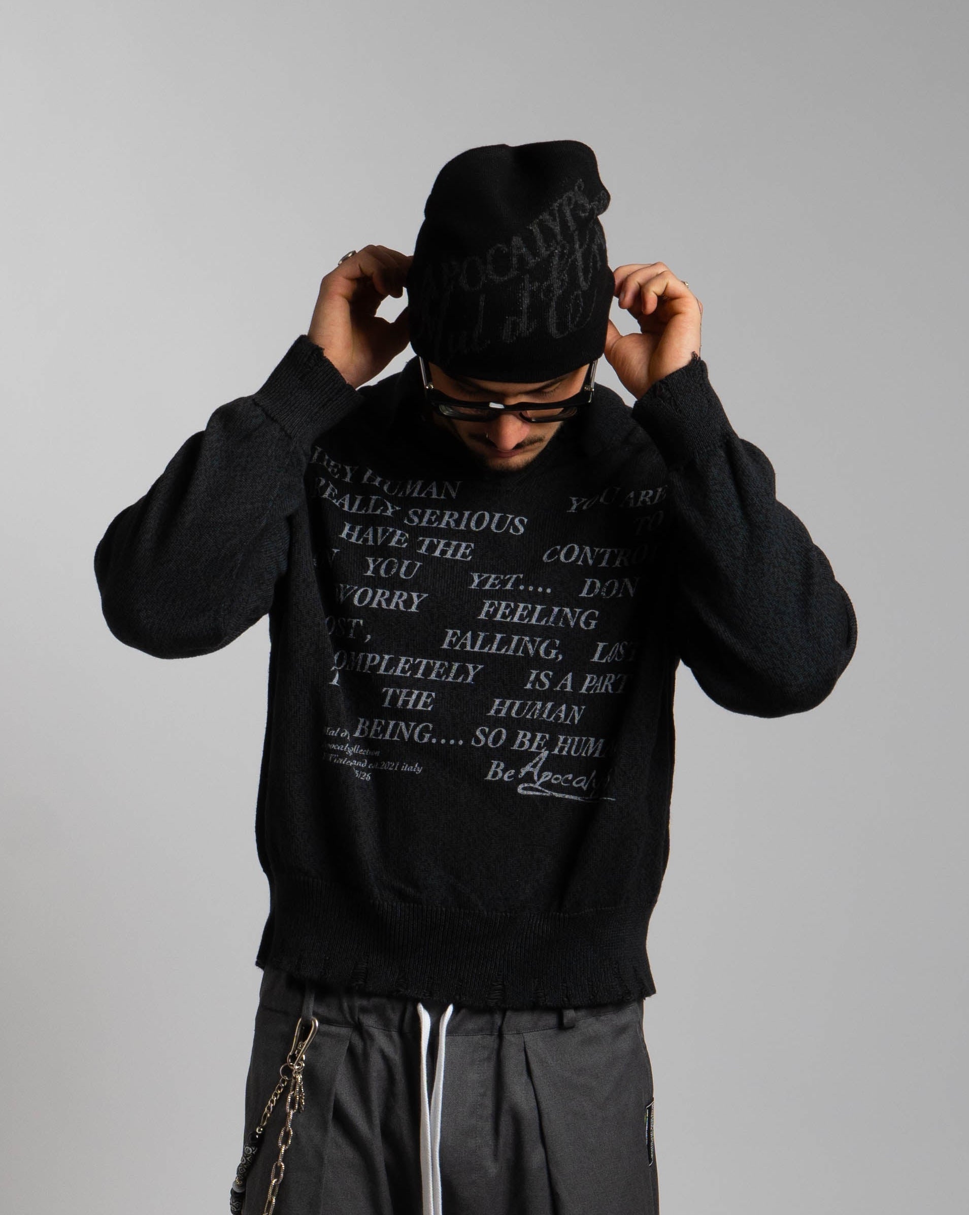 Mal d’être “Black Noise” — Beanie Balck on Black