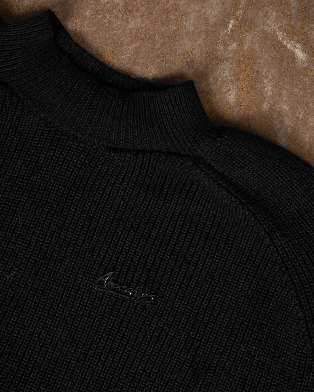Mal d’être “Vide” — Maglione Finezza 5 Punto Pannocchia Nero