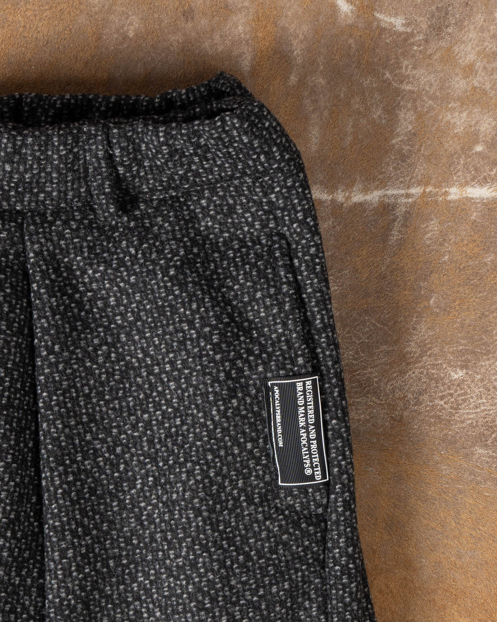 Mal d’être “Fardeau” — Pantaloni Sartoriali intarsio misto Cotone e Lana