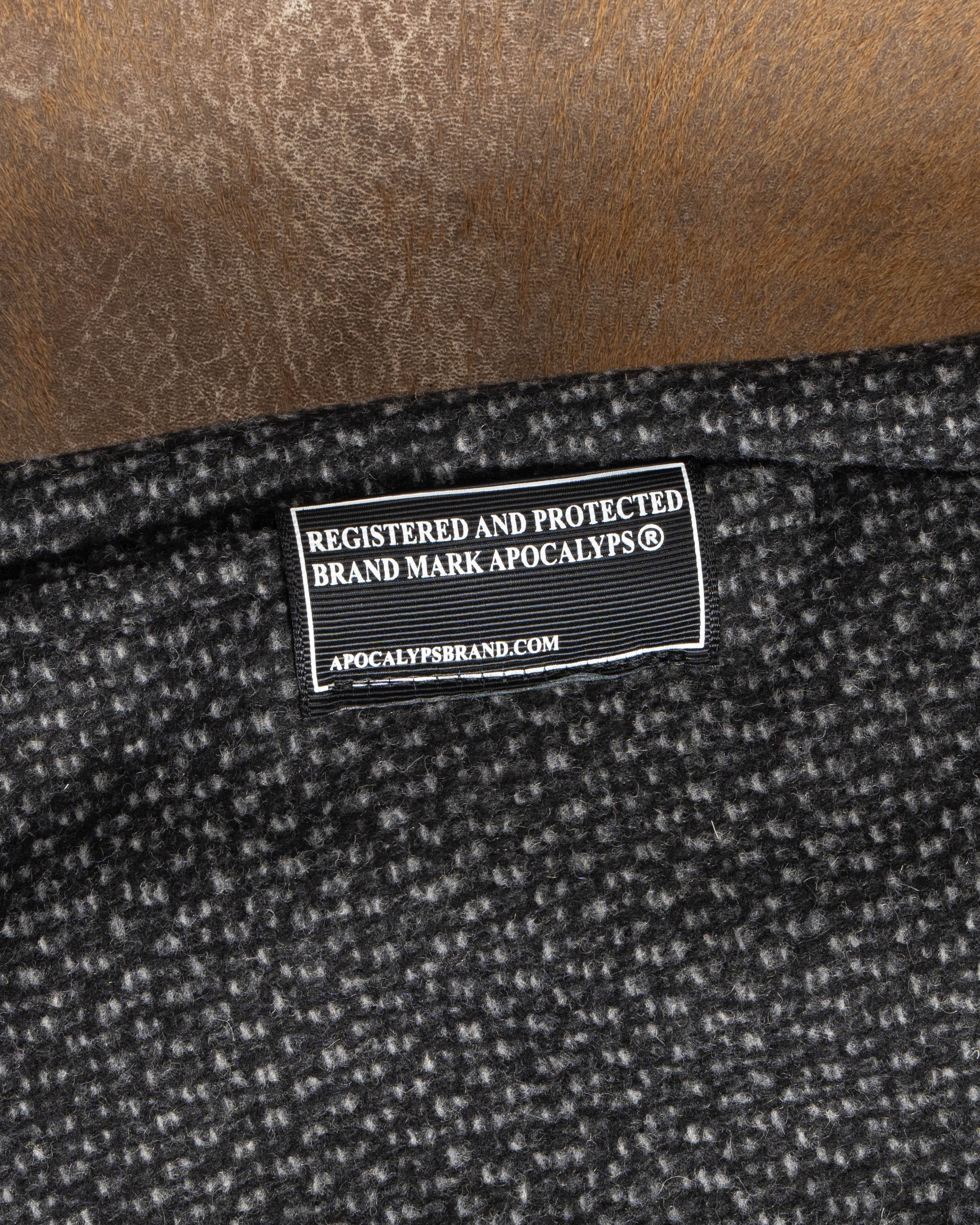 Mal d’être “Fardeau” — Pantaloni Sartoriali intarsio misto Cotone e Lana
