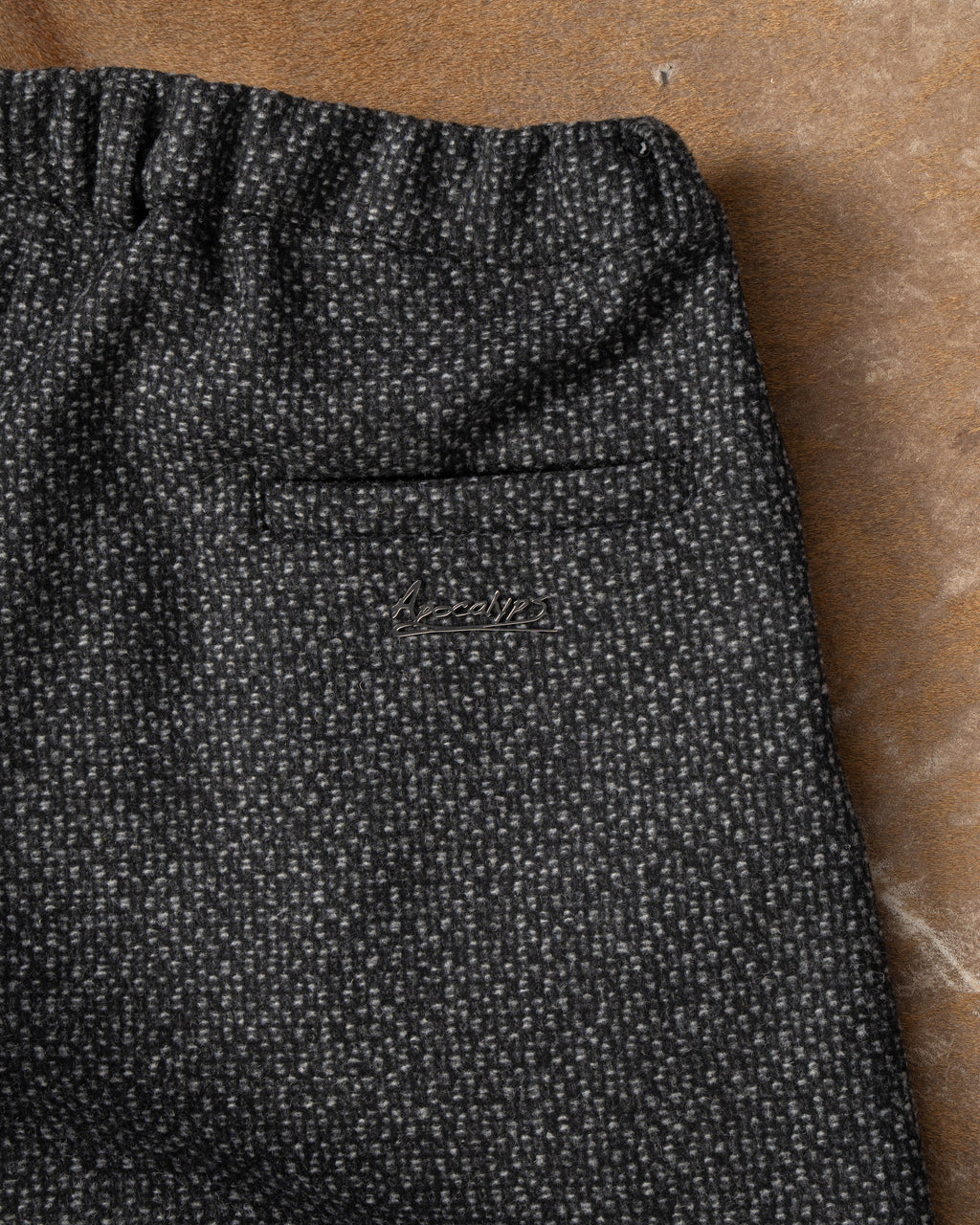Mal d’être “Fardeau” — Pantaloni Sartoriali intarsio misto Cotone e Lana