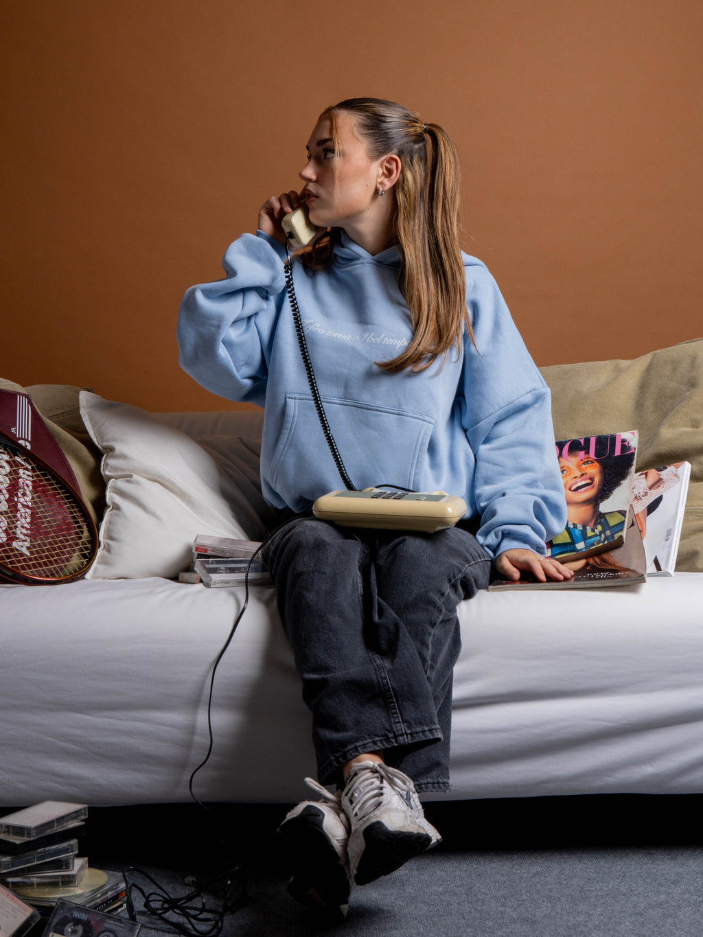 Apocalyps Archive Zefiro Sky Hoodie | Boxy Fit Made in Italy