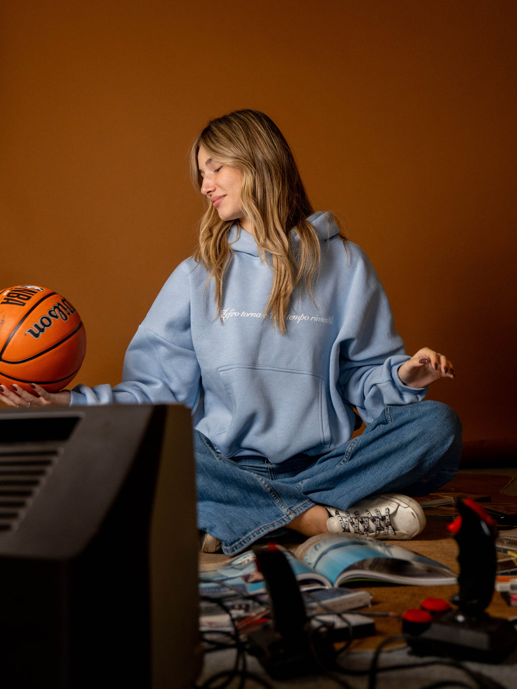 Apocalyps Archive Zefiro Sky Hoodie | Boxy Fit Made in Italy