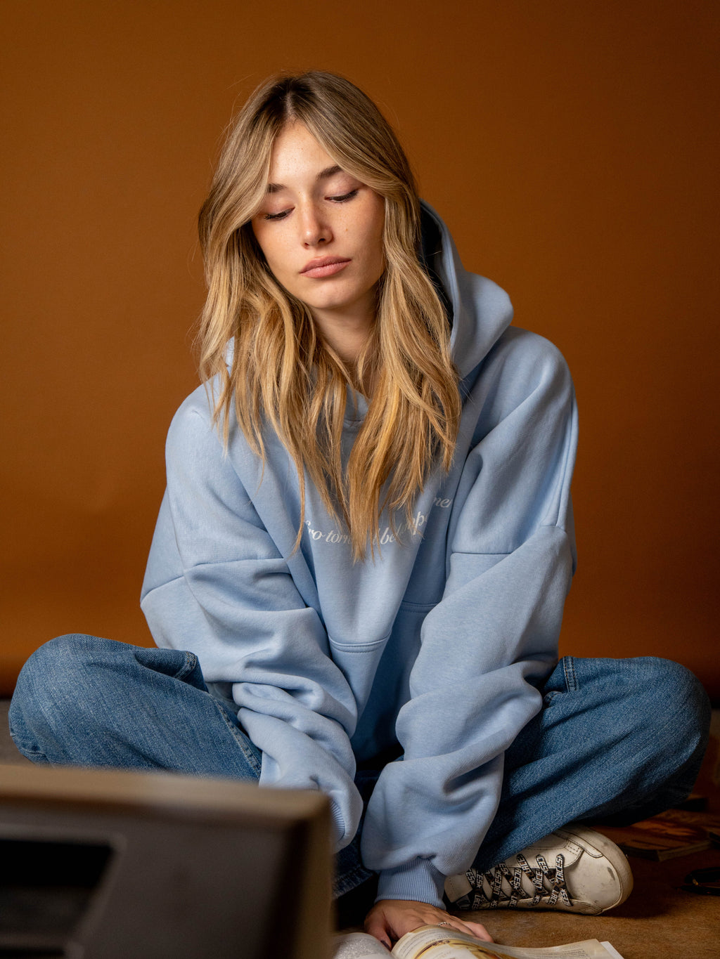 Apocalyps Archive Zefiro Sky Hoodie | Boxy Fit Made in Italy