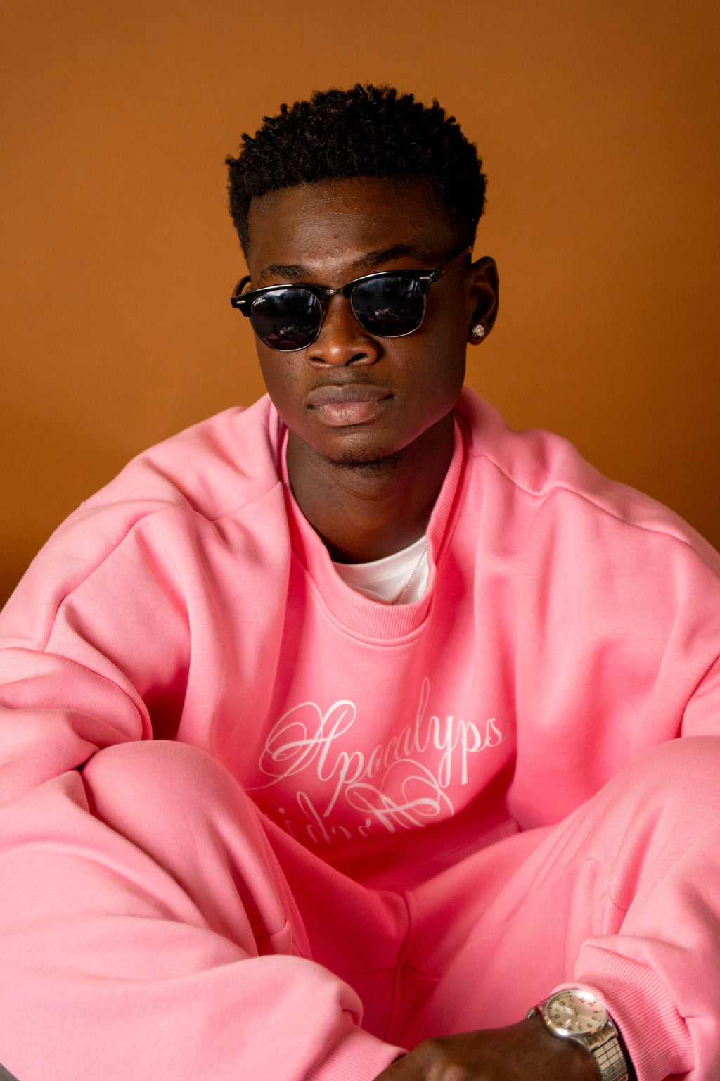 Apocalyps Archive Signature Crewneck – Bubble Gum | Boxy Fit Made in Italy