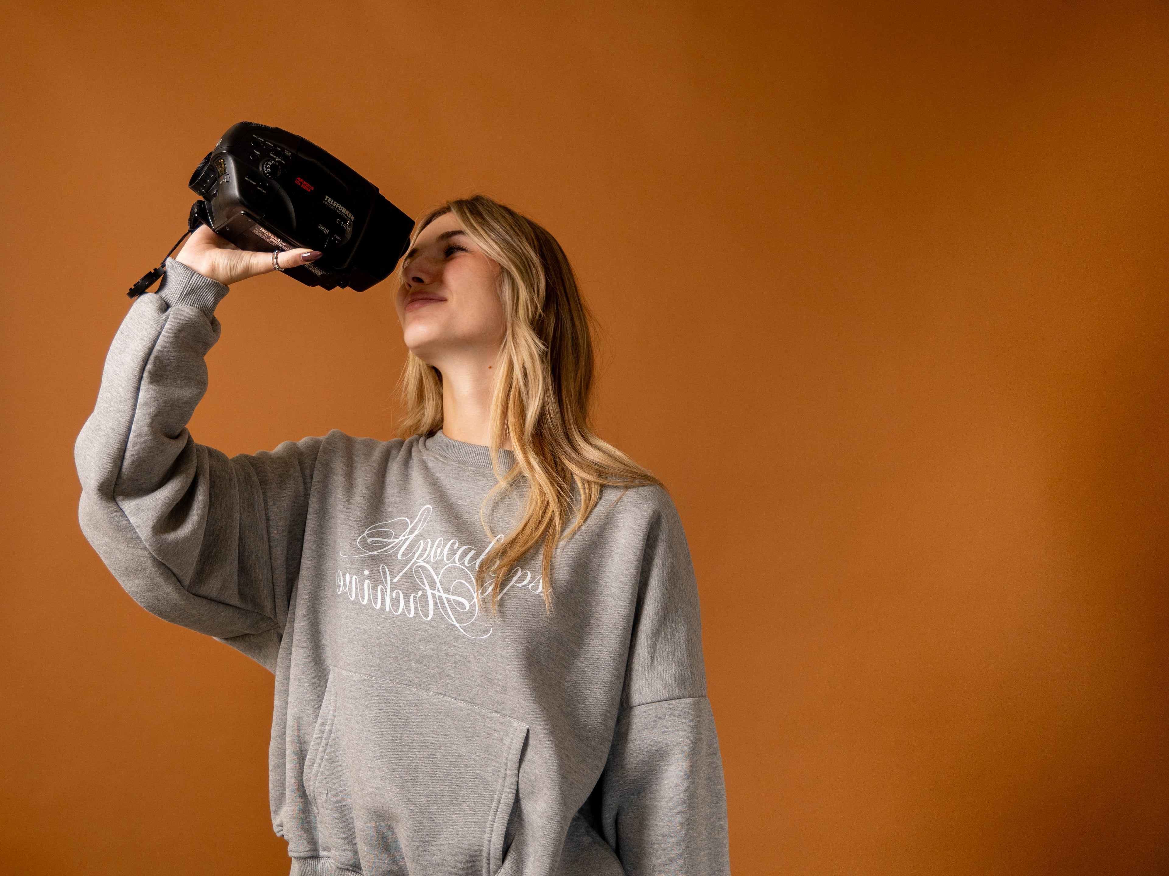 Apocalyps Archive Signature Crewneck – Grey Mélange | Boxy Fit Made in Italy