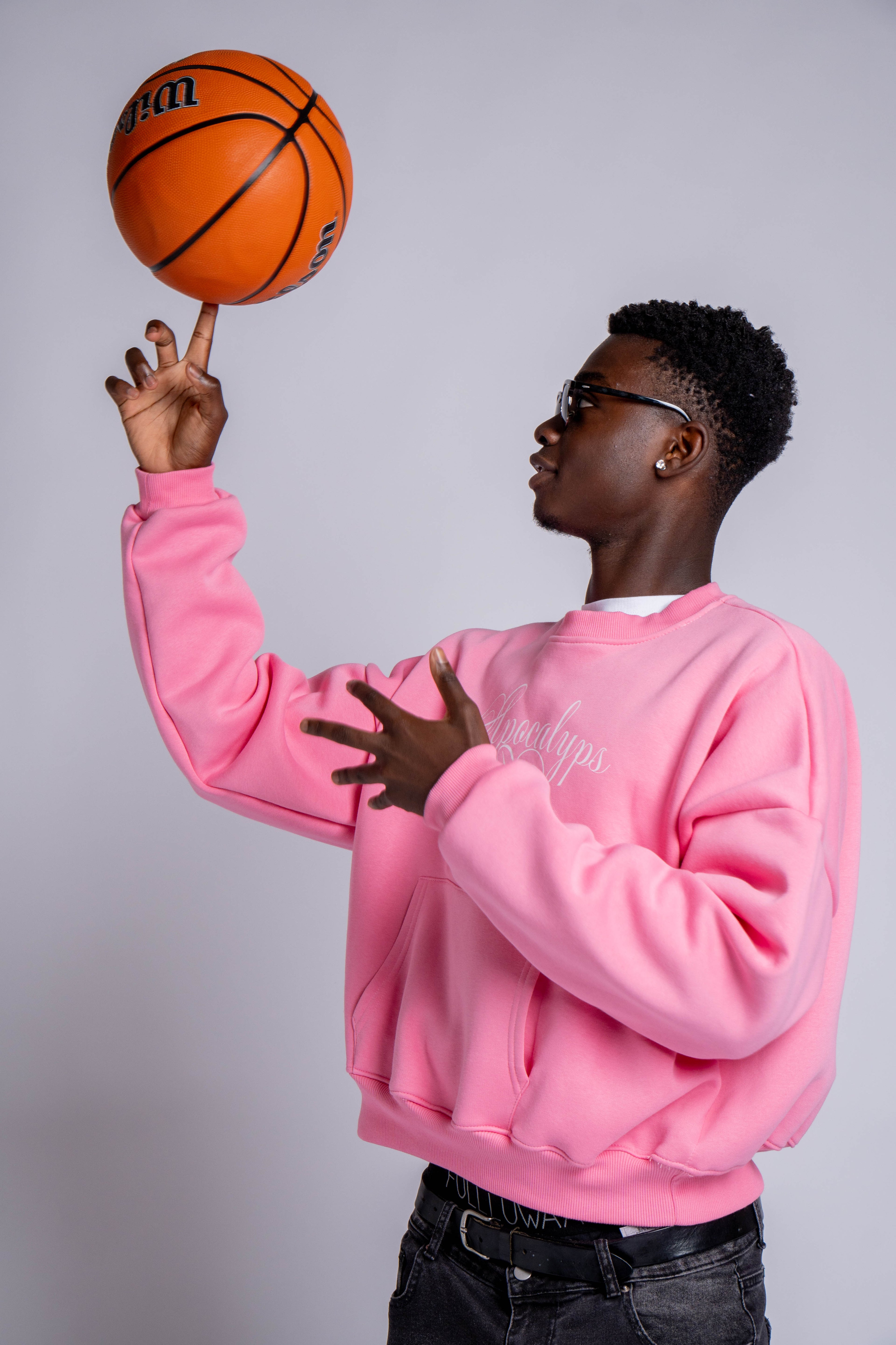 Apocalyps Archive Signature Crewneck – Bubble Gum | Boxy Fit Made in Italy