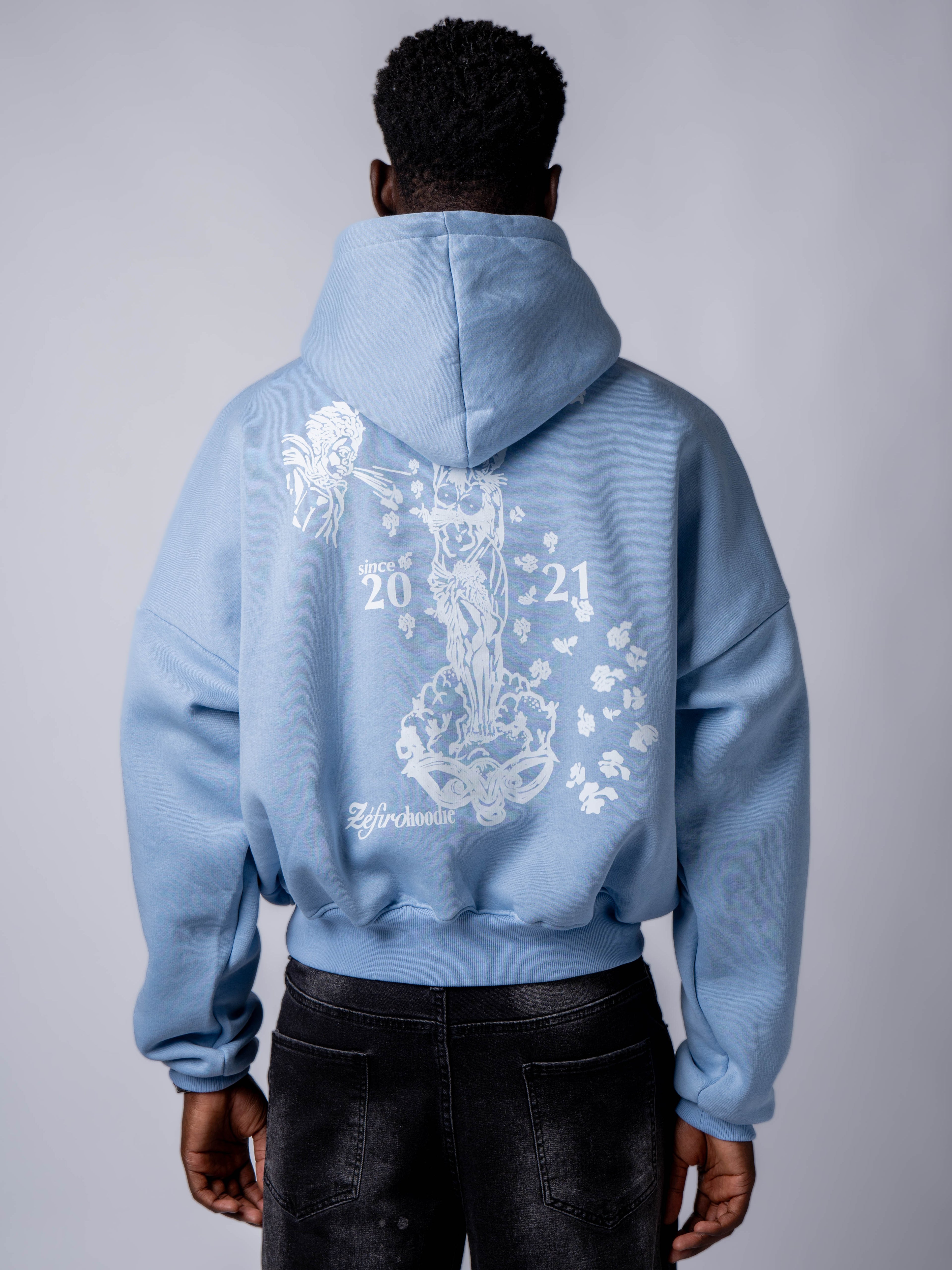 Apocalyps Archive Zefiro Sky Hoodie | Boxy Fit Made in Italy