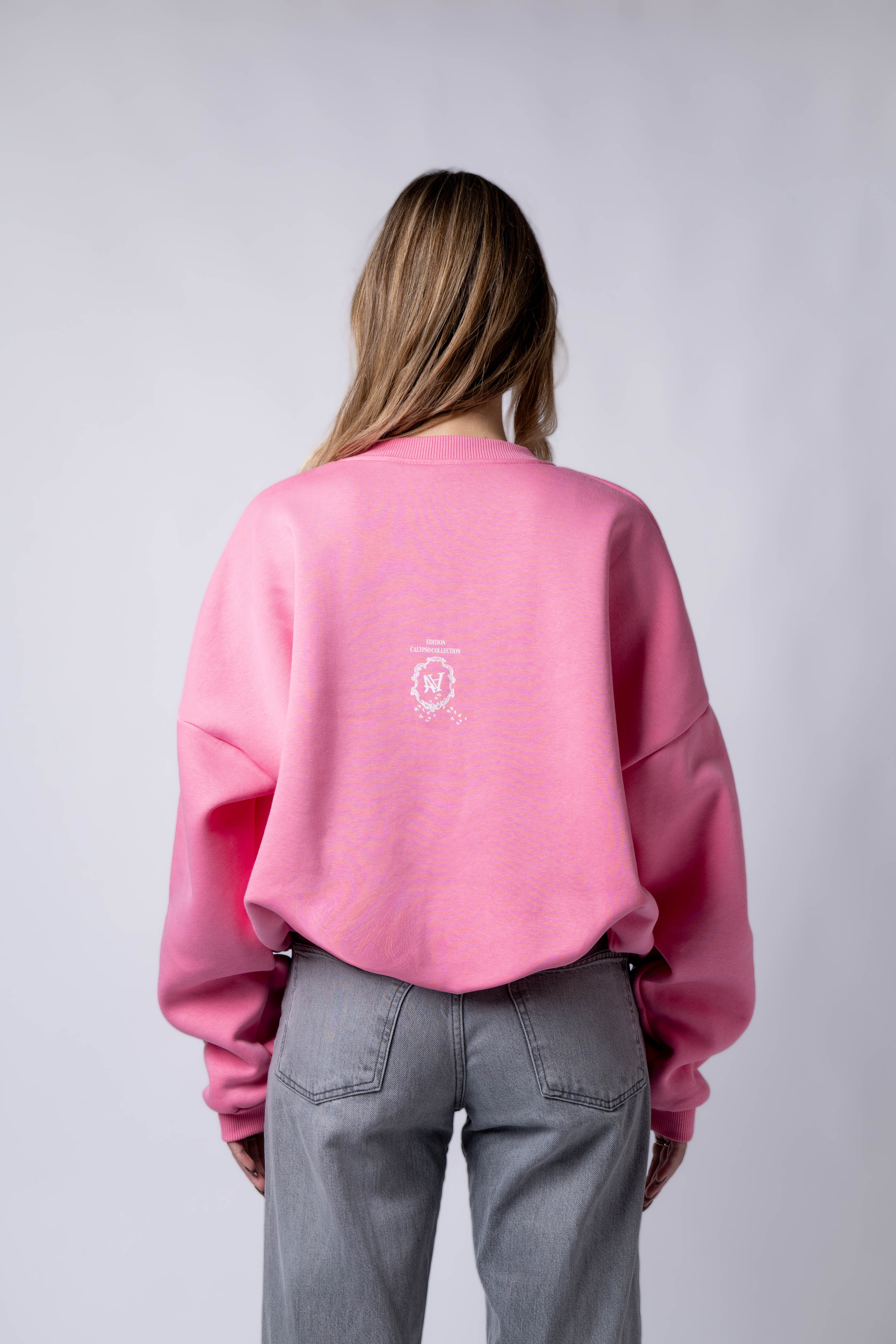 Apocalyps Archive Signature Crewneck – Bubble Gum | Boxy Fit Made in Italy