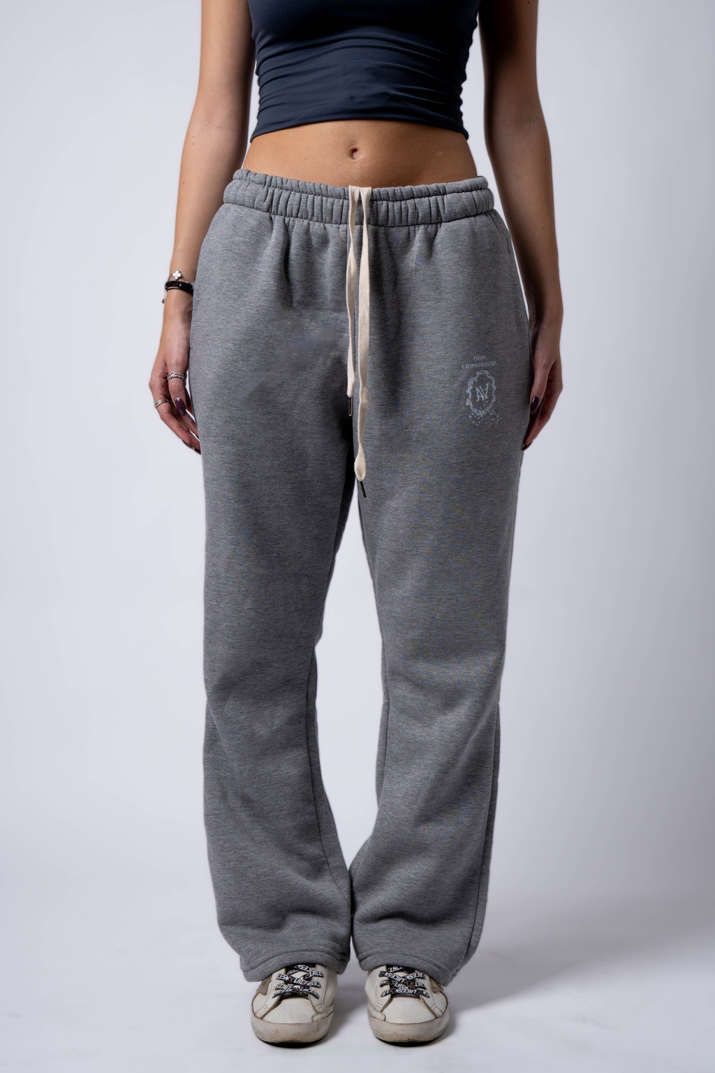 Apocalyps Archive Signature Sweatpant – Grey Mélange | Bootcut Made in Italy