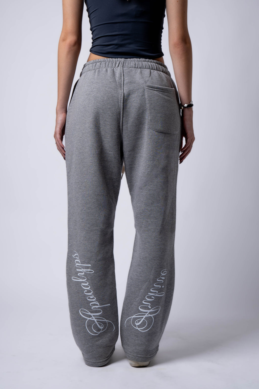 Apocalyps Archive Signature Sweatpant – Grey Mélange | Bootcut Made in Italy