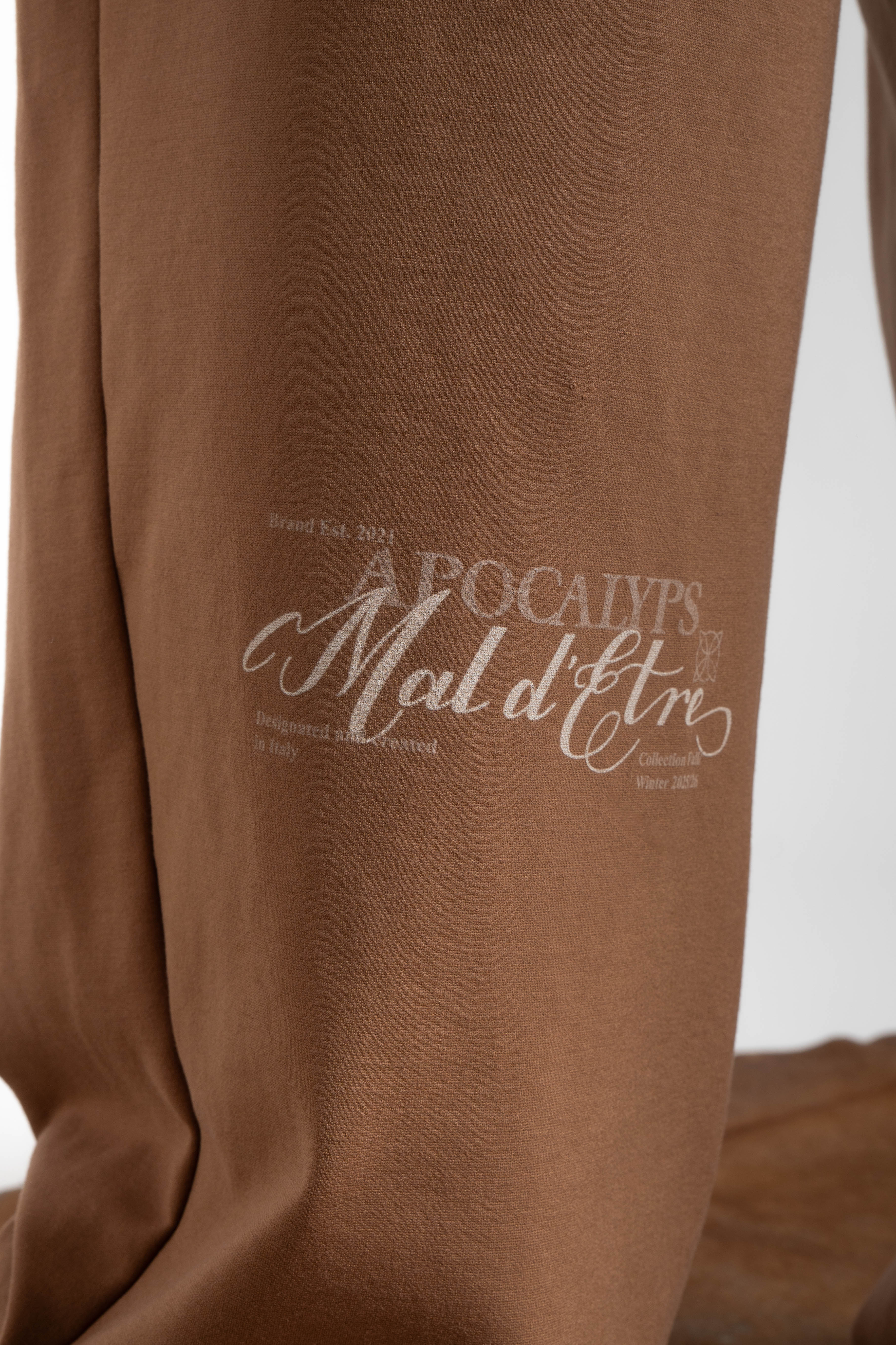 Mal d’être “Fardeau” — Pantaloni Sartoriali in 100% Cotone Punto Milano