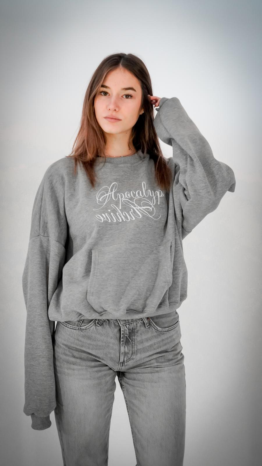 Apocalyps archive signature grey mélange crewneck