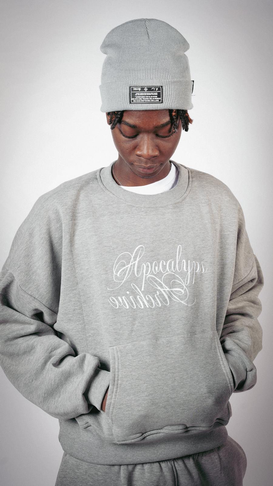 Apocalyps archive signature grey mélange crewneck