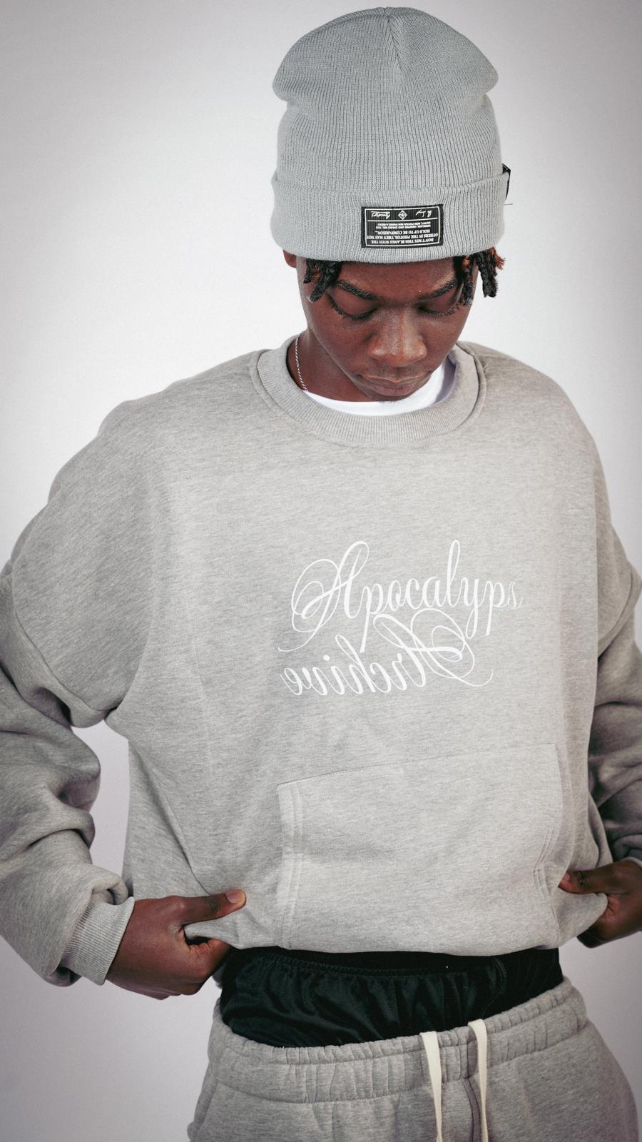 Apocalyps archive signature grey mélange crewneck