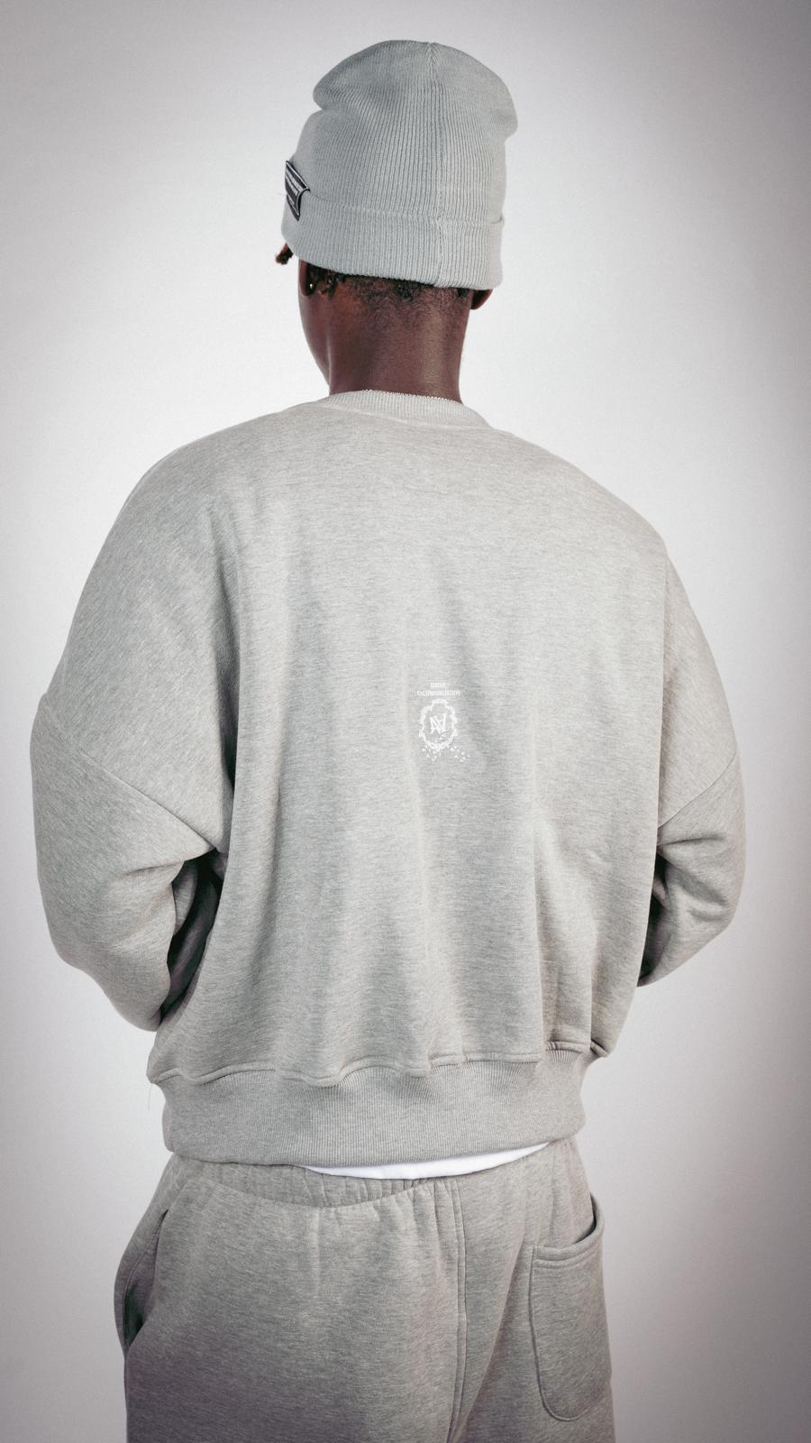 Apocalyps archive signature grey mélange crewneck