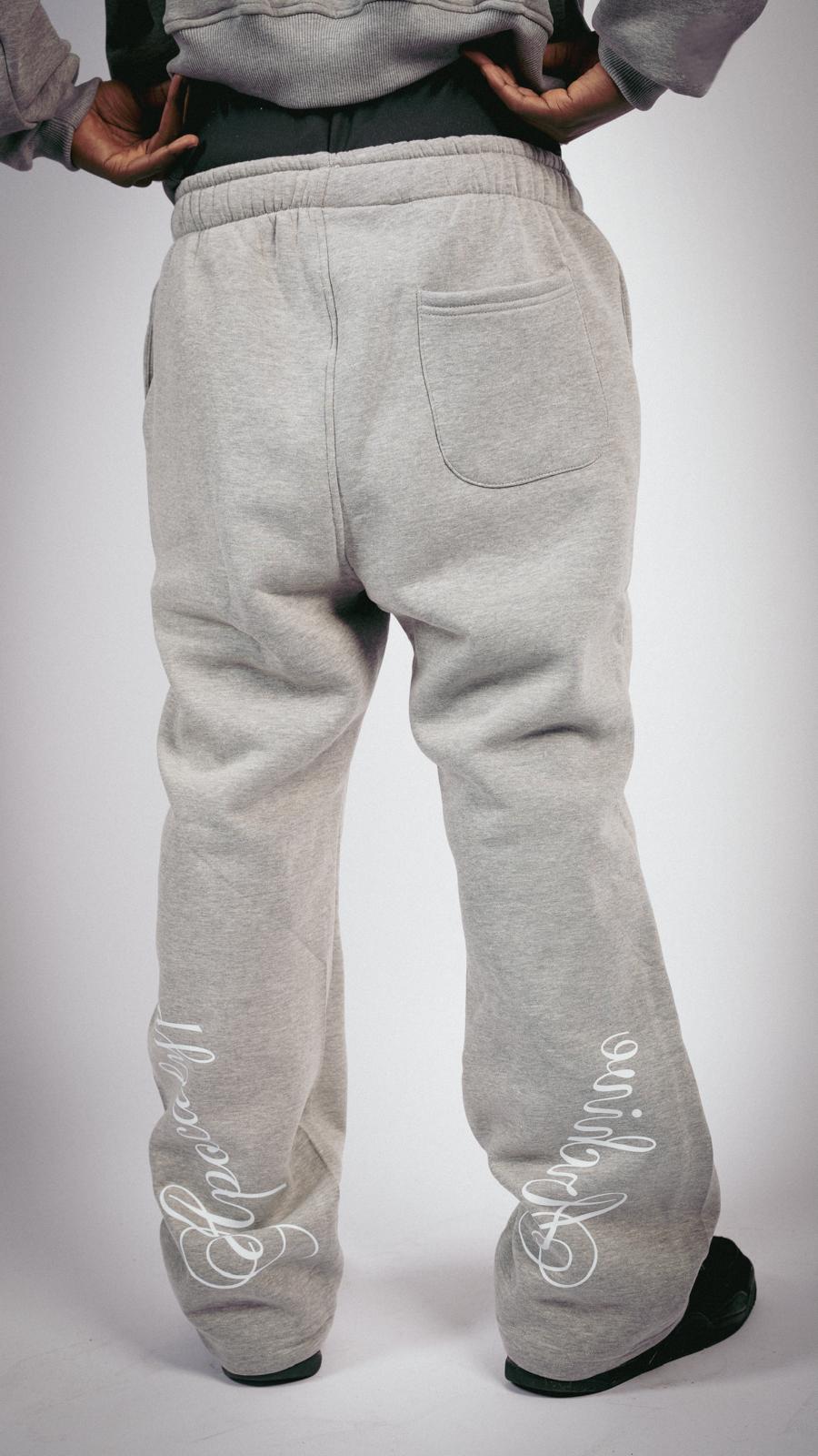 Apocalyps Archive Signature Sweatpant – Grey Mélange | Bootcut Made in Italy