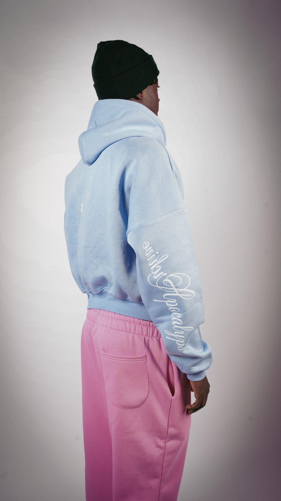 Apocalyps archive zefiro sky  duoble zip hoodie