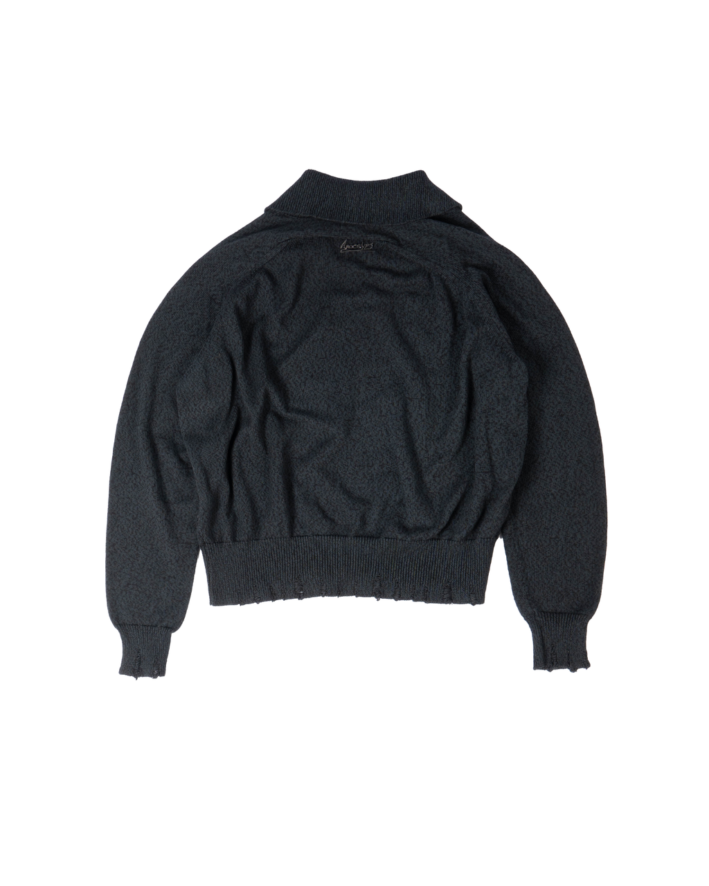 Mal d’être “Résurgence” — Maglione Finezza 7 con Polo Collar Ossidiana