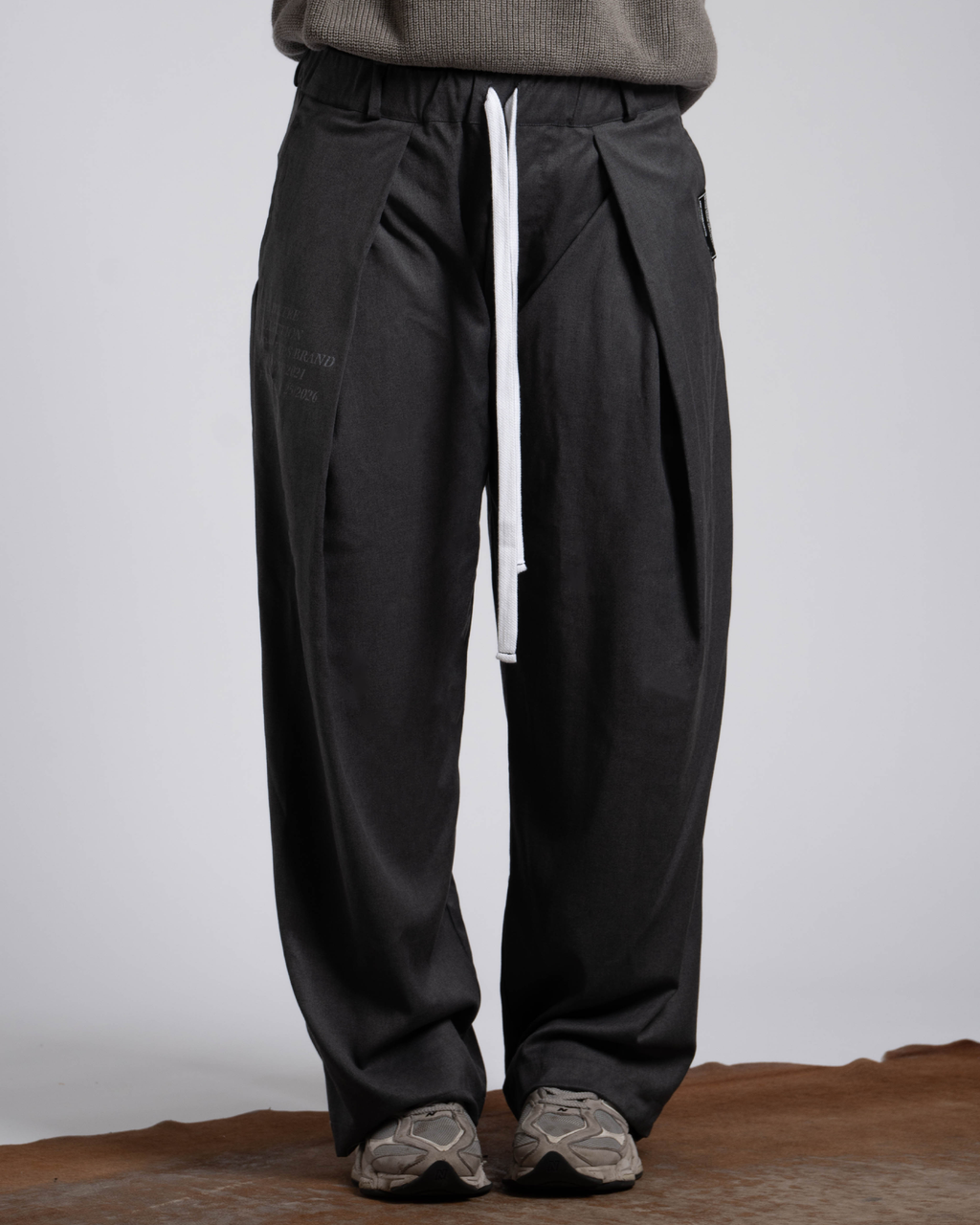 Mal d’être “Fardeau” — Pantaloni Sartoriali in Misto viscosa Grigio