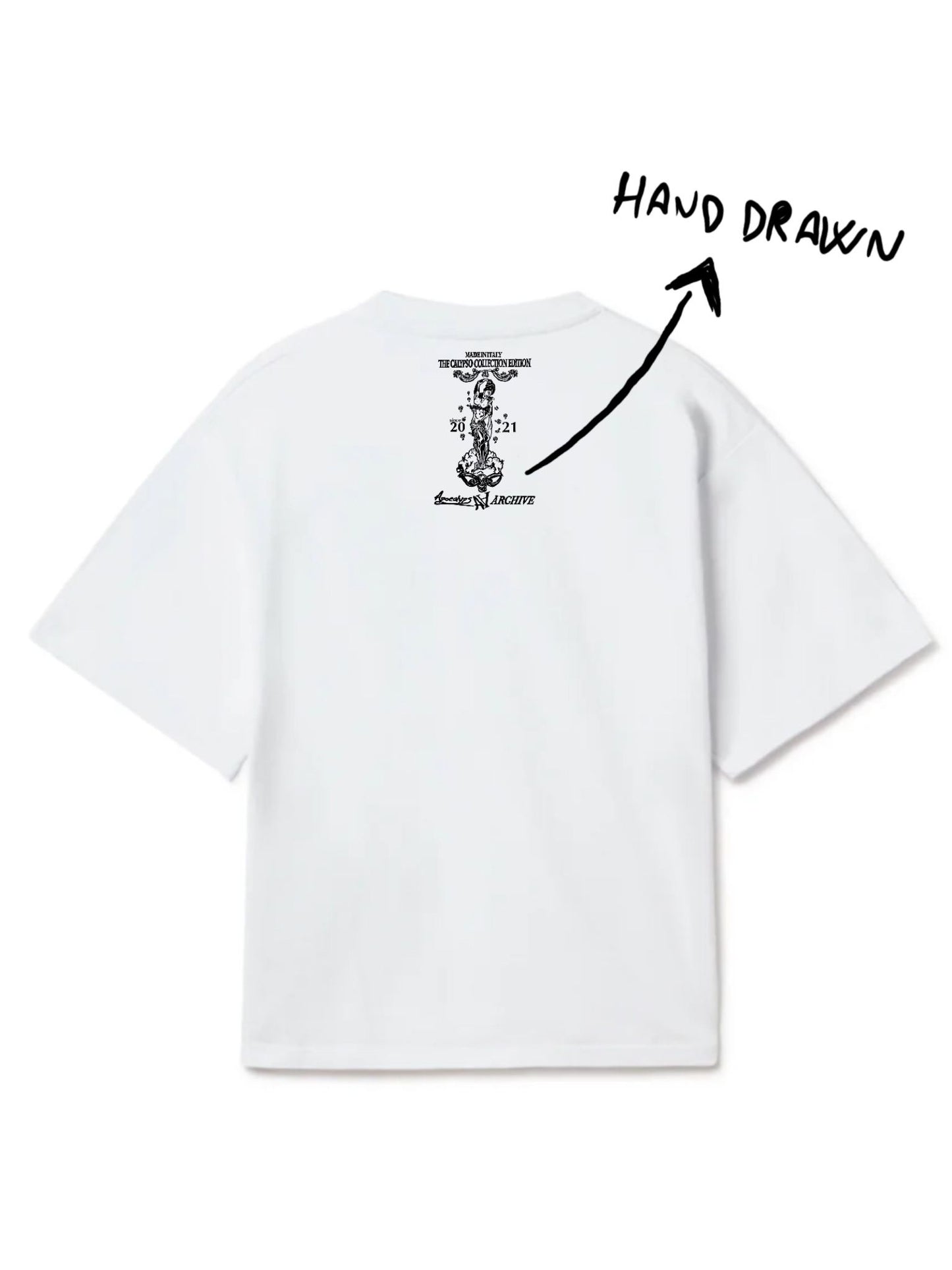 Apocalyps archive bad decision white graphic tee