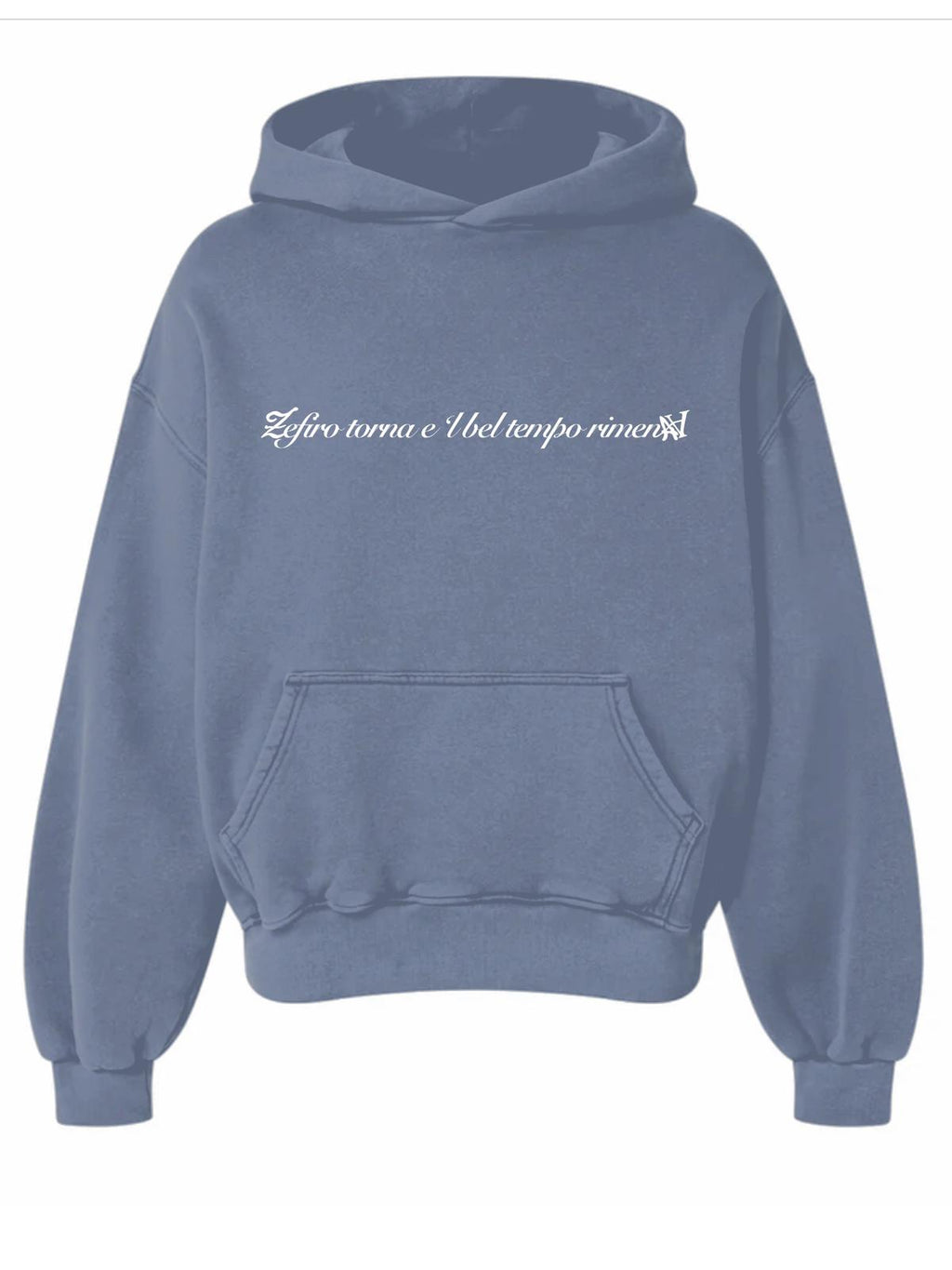 Apocalyps Archive Zefiro Sky Hoodie | Boxy Fit Made in Italy