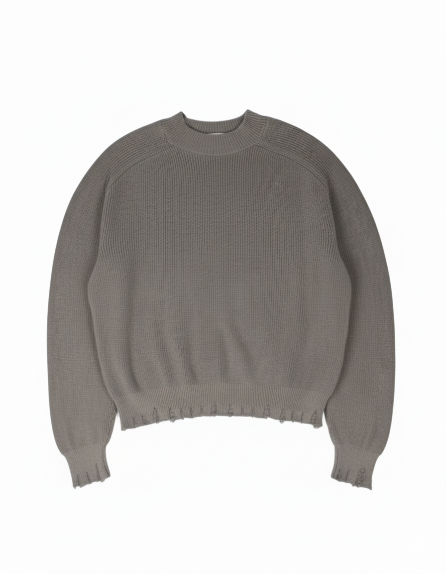 Mal d’être “Rancœur” — Maglione Finezza 5 Punto Pannocchia Onix
