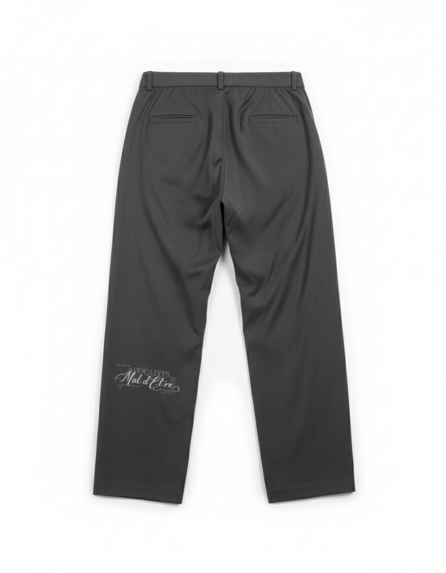 Mal d’être “Fardeau” — Pantaloni Sartoriali in Misto viscosa Grigio