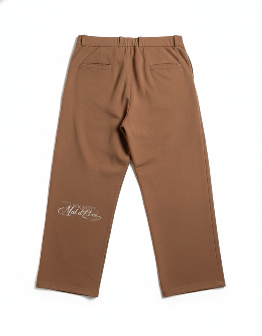 Mal d’être “Fardeau” — Pantaloni Sartoriali in 100% Cotone Punto Milano