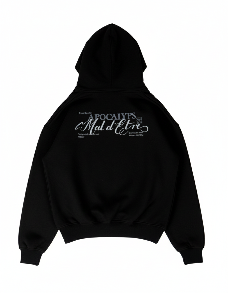 Mal d’être “Solitude” — Felpa con Cappuccio e Coulisse